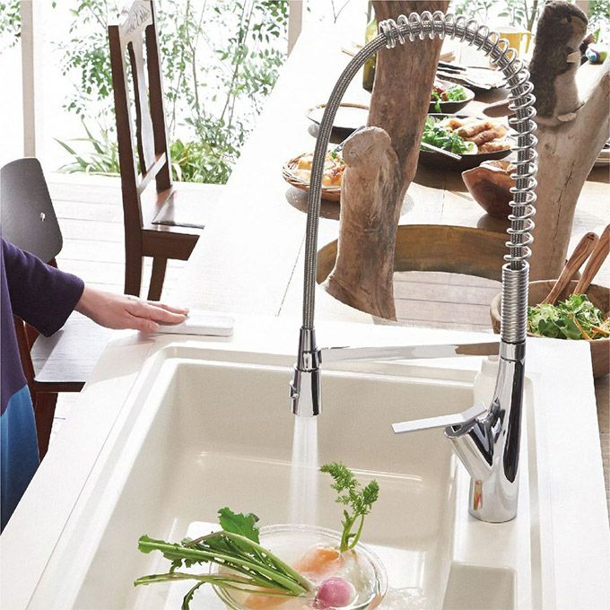 SANEI SUTTO シングルワンホールスプレー混合栓 001_K8731JV-13