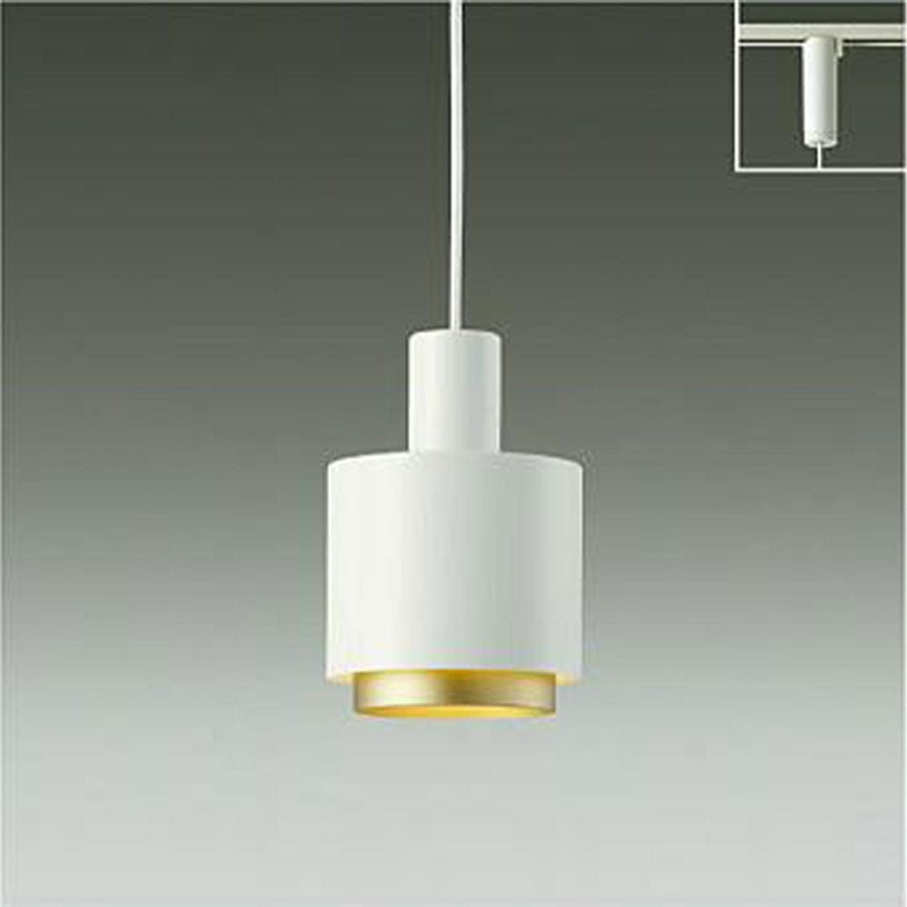 DAIKO Double shade ペンダント白（ゴールド塗装）  DPN-41408Y