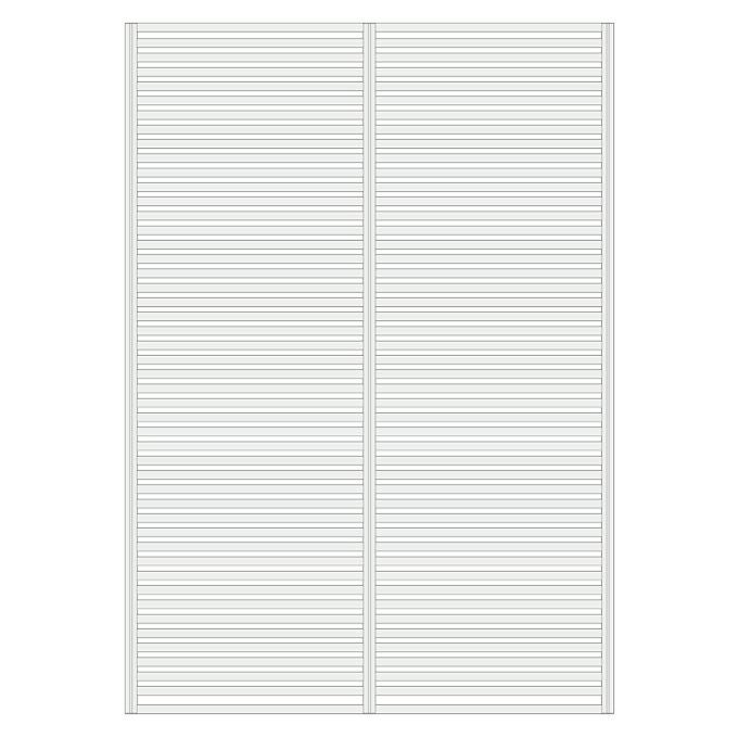 WOODONE H2400無垢の木のパーテーション2スパン 002_PWPK242-B-NL