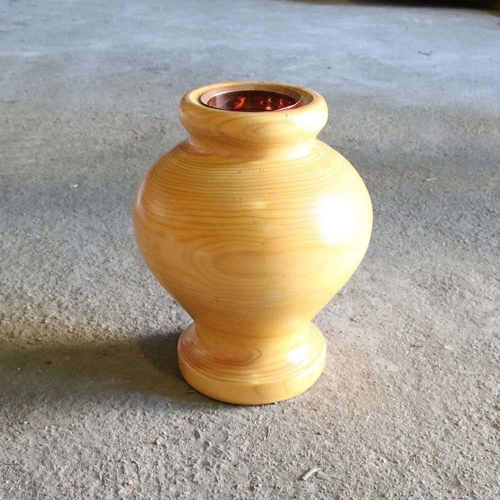 木製 壺 無垢材 花瓶 無垢 銘木 花瓶 花器 フラワーベース FS-014｜建材・住宅資材の公式
