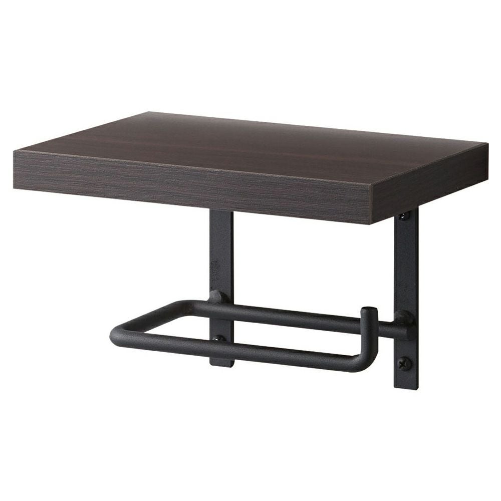 SANEI アイアンペーパーホルダー棚付 トイレ用 アクセサリー ペーパーホルダー トイレットペーパー用ホルダー W2107