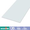 ウッドワン 仕上げてる棚板 白無地の棚（厚み20mm） 奥行き450mm×間口555ｍｍ （ホワイト色）STT0555N-D1I-W