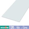 ウッドワン 仕上げてる棚板 白無地の棚（厚み20mm） 奥行き450mm×間口1010ｍｍ （ホワイト色）STT1010N-D1I-W