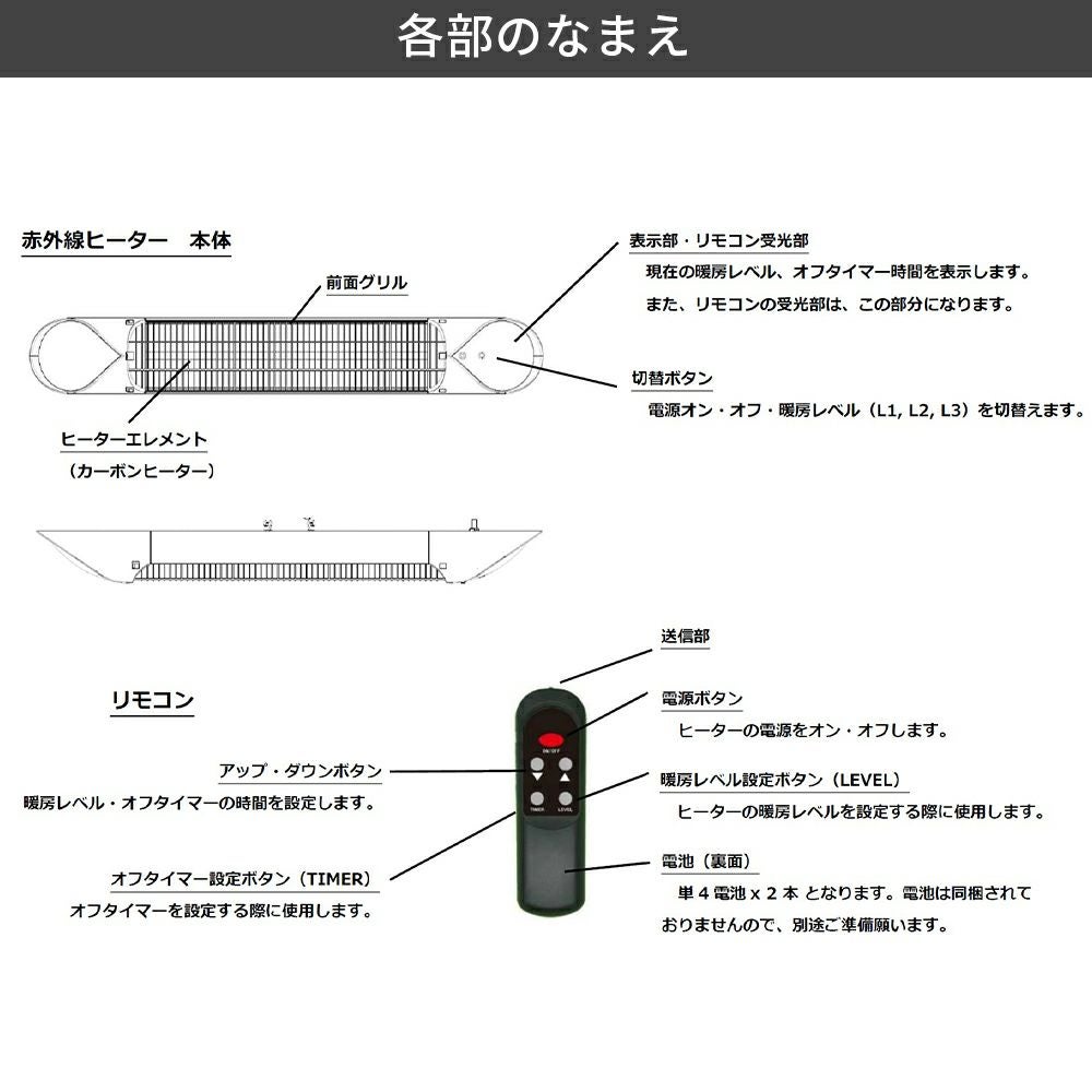 コンフォー Chrester ペガサスヒーター2000W HEAT-A-202B
