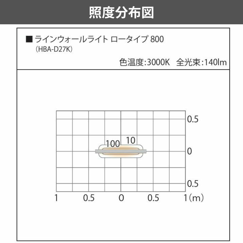  タカショー ラインウォールライト 12V ロータイプ W800mm