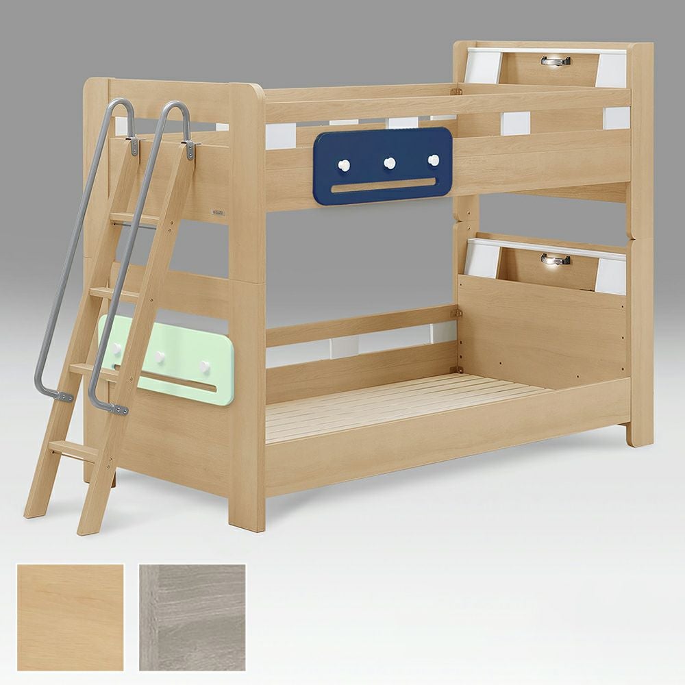子供用二段ベッド Woody Prime Cherry 省スペース子供用二段ベッド | 高級素材と安全性を