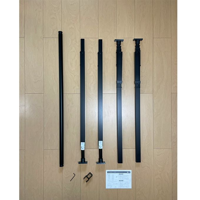 森田アルミ工業 窓枠物干し FRAMES ブラック