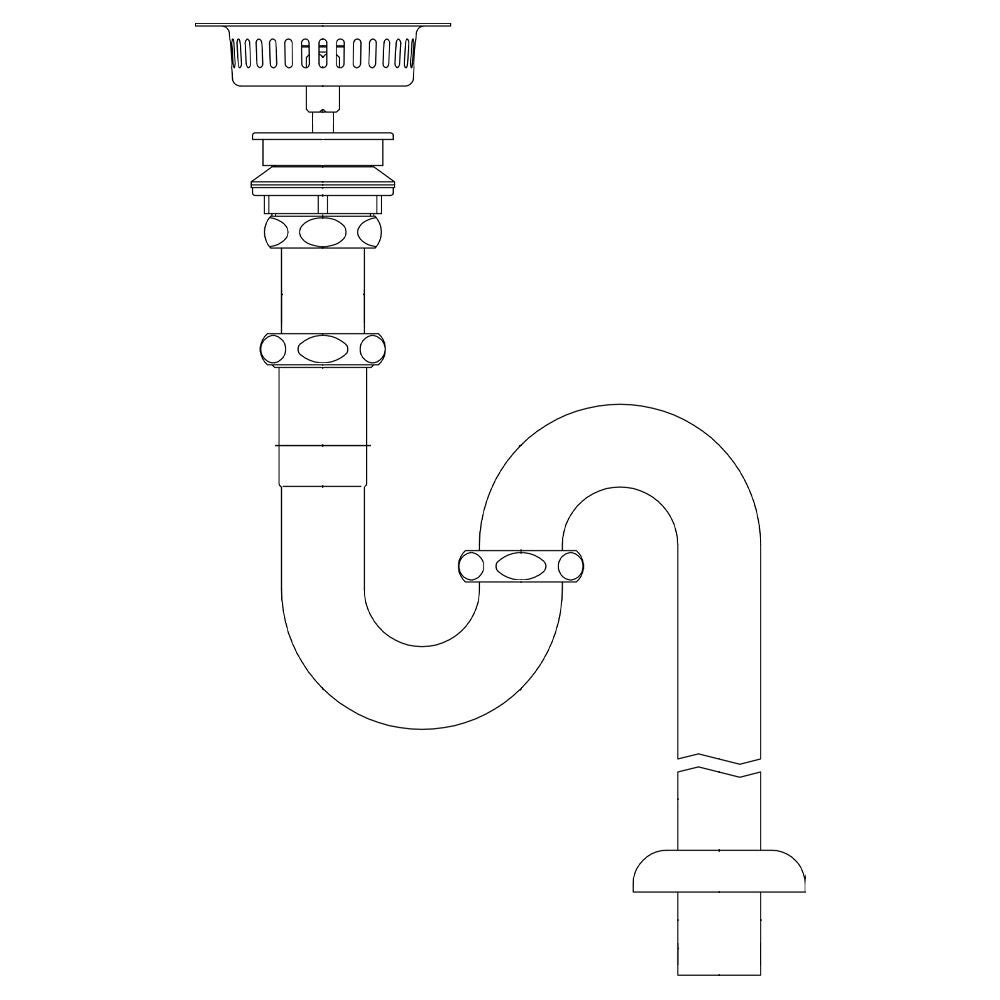 LIXIL S-17/BW1 小形多目的流し 排水付セット 壁排水 床排水 取付金具