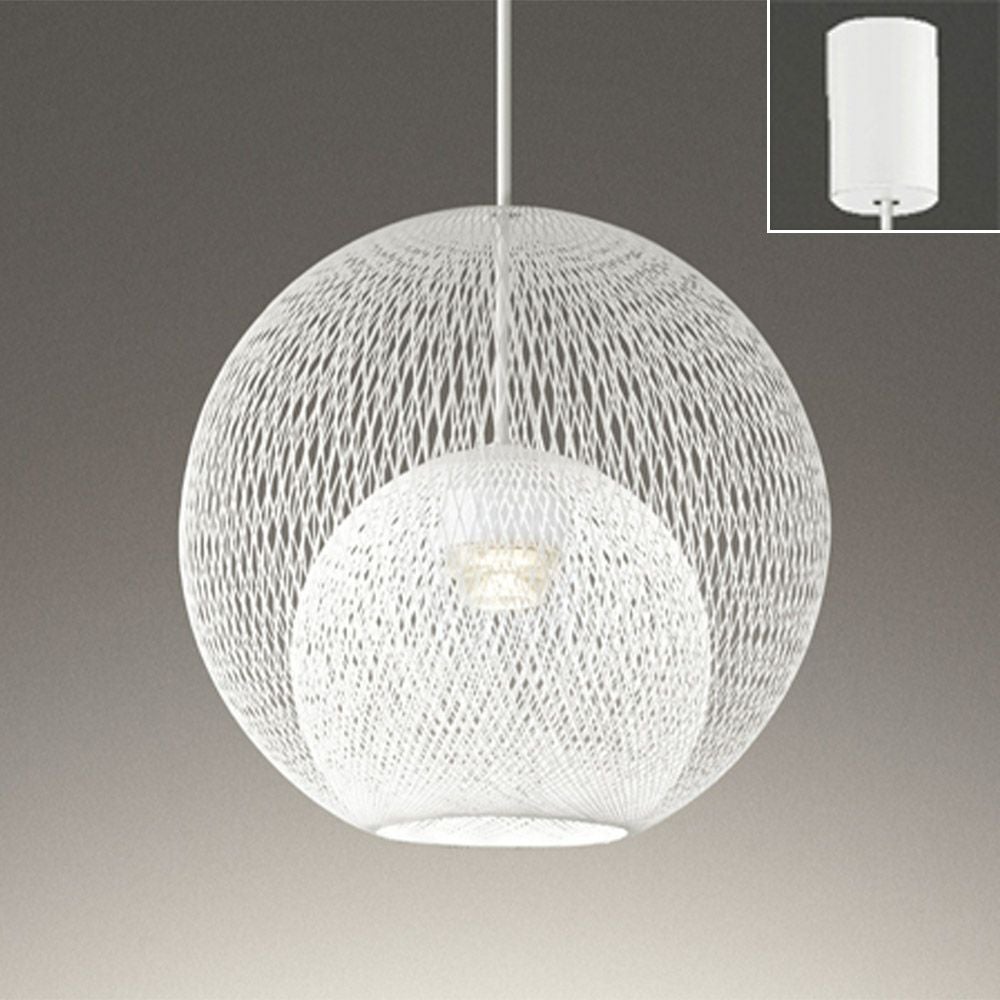 オーデリック ペンダントライト OP252859LR φ300 電球色 吊り下げ 白色 球状 引掛シーリング