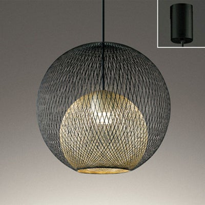 オーデリック ペンダントライト OP252861LR φ300 電球色 吊り下げ 黒色 球状 引掛シーリング