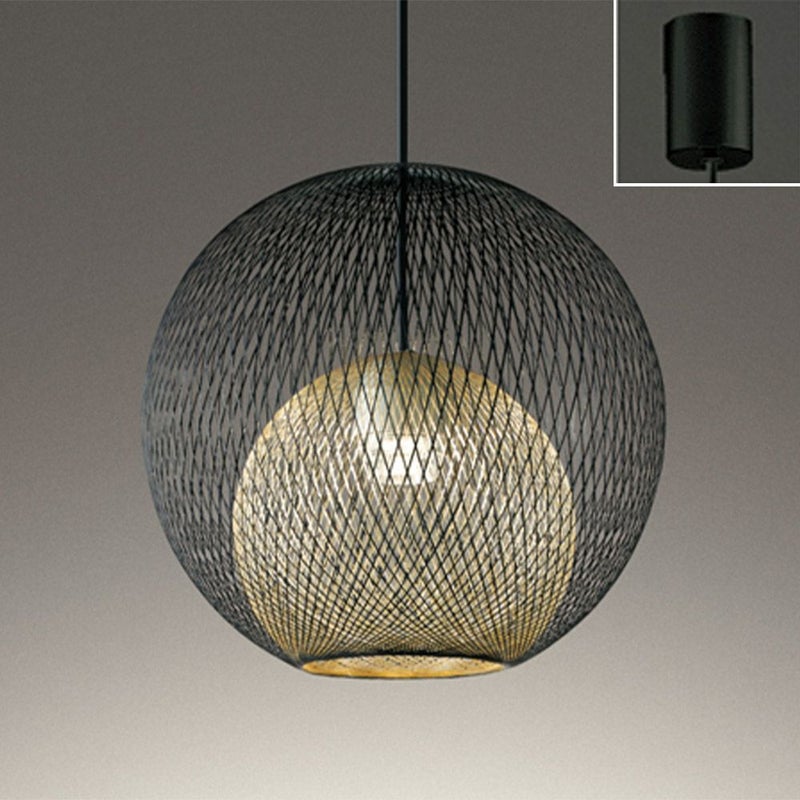 オーデリック ペンダントライト OP252861LR φ300 電球色 吊り下げ 黒色 球状 引掛シーリング