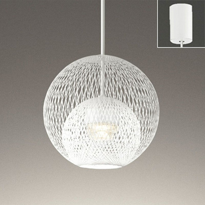 オーデリック ペンダントライト OP252860LR φ190 電球色 吊り下げ 白色 球状 引掛シーリング