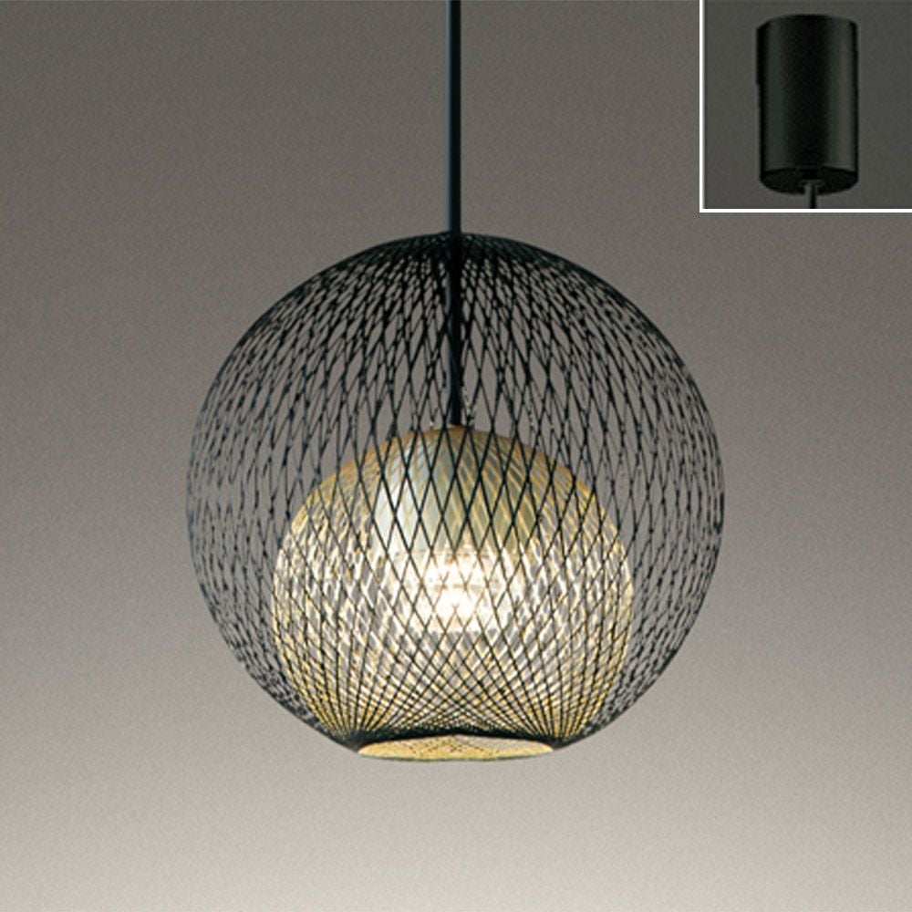 オーデリック ペンダントライト OP252862LR φ190 電球色 吊り下げ 黒色 球状 引掛シーリング