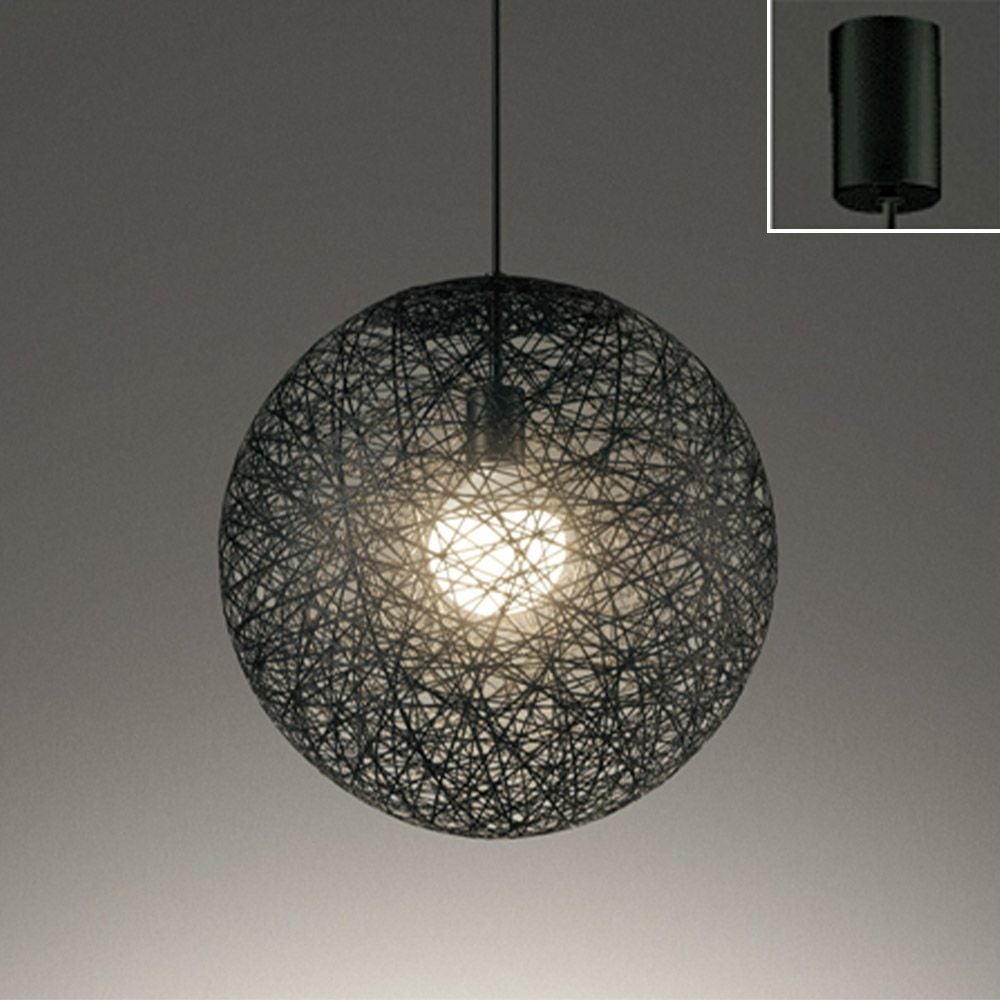 オーデリック ペンダントライト OP252337LR φ390 電球色 吊り下げ 黒色 球状 引掛シーリング