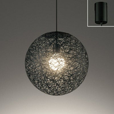 オーデリック ペンダントライト OP252337LR φ390 電球色 吊り下げ 黒色 球状 引掛シーリング