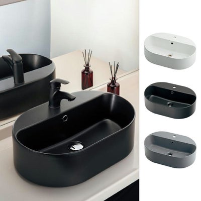 カクダイ #LY-493236 丸型洗面器 Olympia W600×D400mm