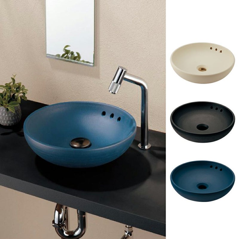 カクダイ 493-269 丸型手洗器 Luju Φ355mm