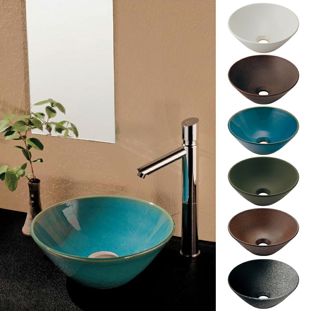 カクダイ 493-267 丸型手洗器 Luju Φ280mm