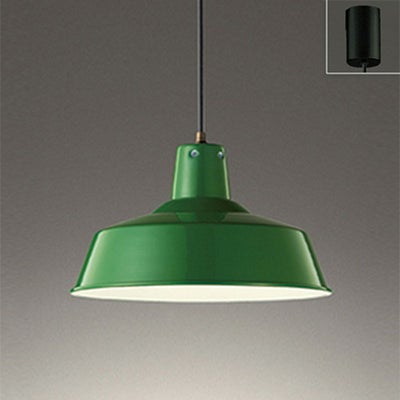 オーデリック OP252324LR ペンダントライト φ350 電球色 非調光 引掛シーリング 緑色