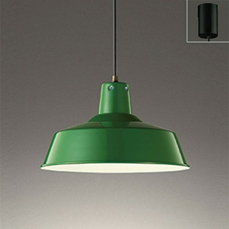 オーデリック OP252324LR ペンダントライト φ350 電球色 非調光 引掛シーリング 緑色