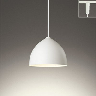 オーデリック OP252729LDR ペンダントライト φ150 電球色 非調光 プラグ ダクトレール取付専用 マットホワイト色