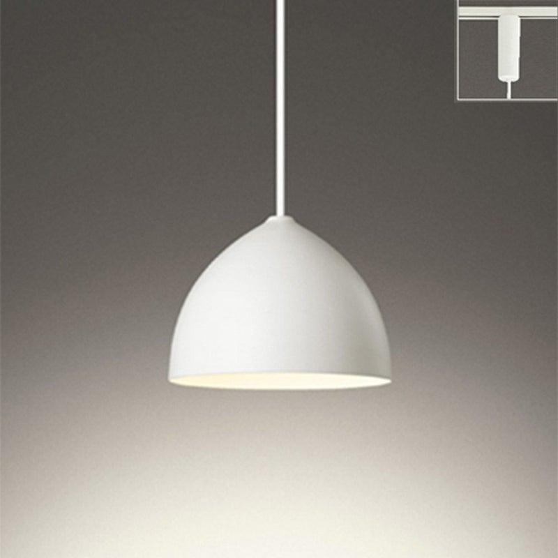 オーデリック OP252729LDR ペンダントライト φ150 電球色 非調光 プラグ ダクトレール取付専用 マットホワイト色