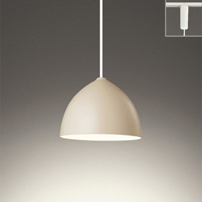 オーデリック OP252733LDR ペンダントライト φ150 電球色 非調光 プラグ ダクトレール取付専用 ベージュ色