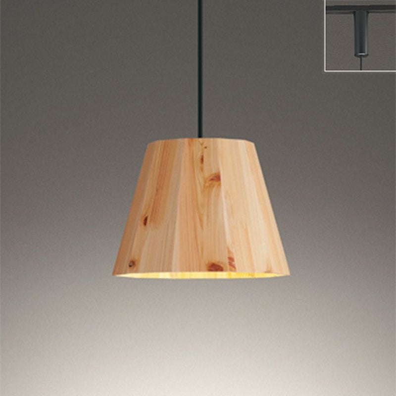 オーデリック OP252940LR ペンダントライト φ250 電球色 非調光 プラグ ダクトレール取付専用 檜