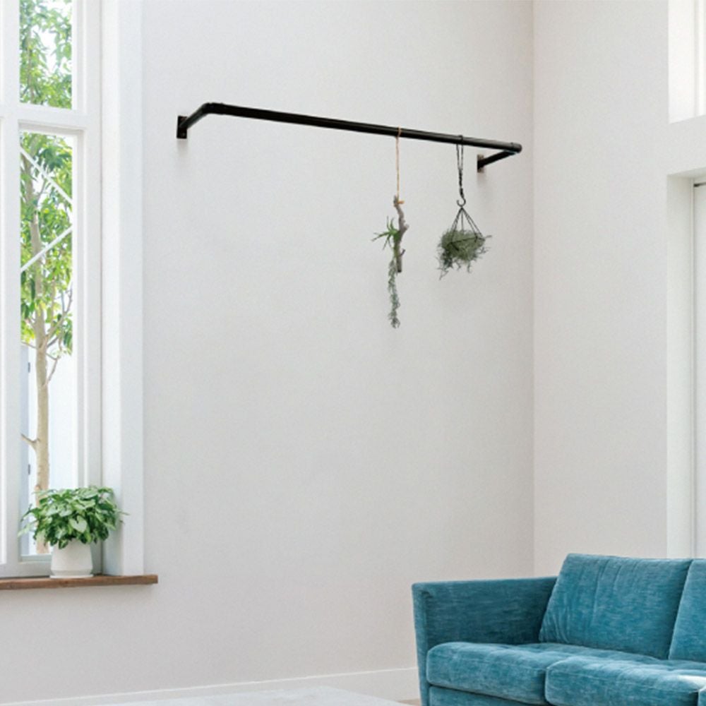 森田アルミ工業 窓枠物干し FRAMES ブラック FRAMES-BK｜建材・住宅