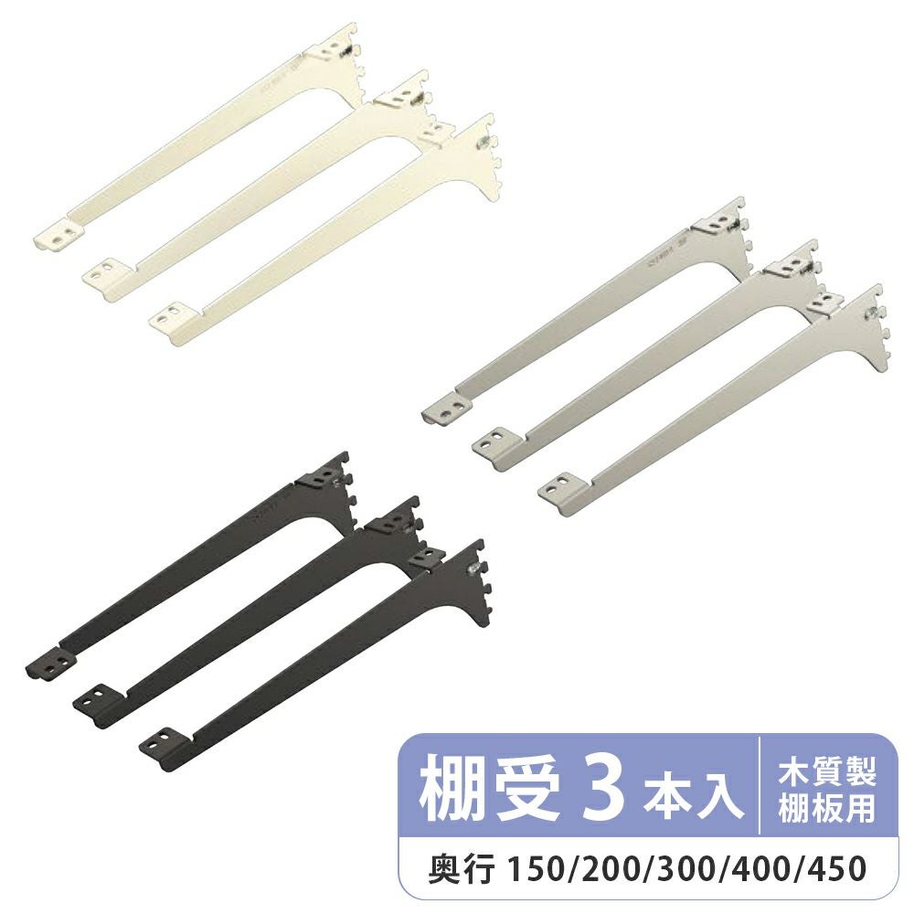 南海プライウッド　アームハング　D450 12セット　　ブラック 玄関・クローゼット収納 | アームハング棚柱SS | 収納なら南海プライウッド
